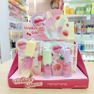 NO.H7132 Heng fang water glow fruit falvour เฮงฟัง เชนจ์ คัลเลอร์ ลิปกลอส (4g.x12pcs mixed color)