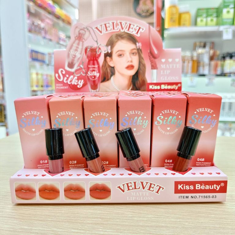 NO.71565-03 Kiss beauty velvet silky matte lip gloss 3mlx24pcs - NO.71565-03 Kiss beauty velvet silky matte lip gloss 3mlx24pcs