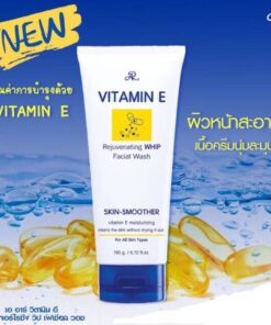 AR vitamin e moisturizing whip facial wash เอ อาร์ วิตามิน อี มอยส์วิปวอช 190g