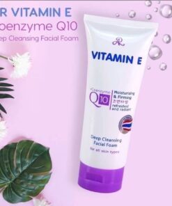 AR vitamin e+coenzyme Q10 facial foam เอ อาร์ วิตามิน อี โคเอนไซน์ คิวเทน โฟม 190g