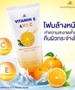 AR vitamin e&vit c facial foam เอ อาร์ วิตามิน อี แอนด์ วิต.ซี เฟเชียล โฟม 190g