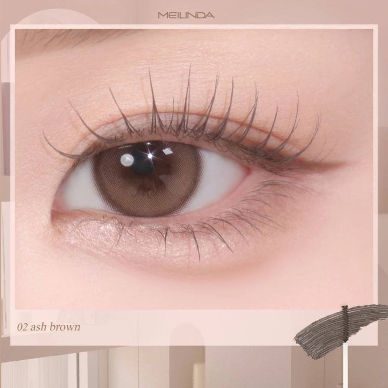 Meilinda slim curling mascara - No.2 Ash Brown