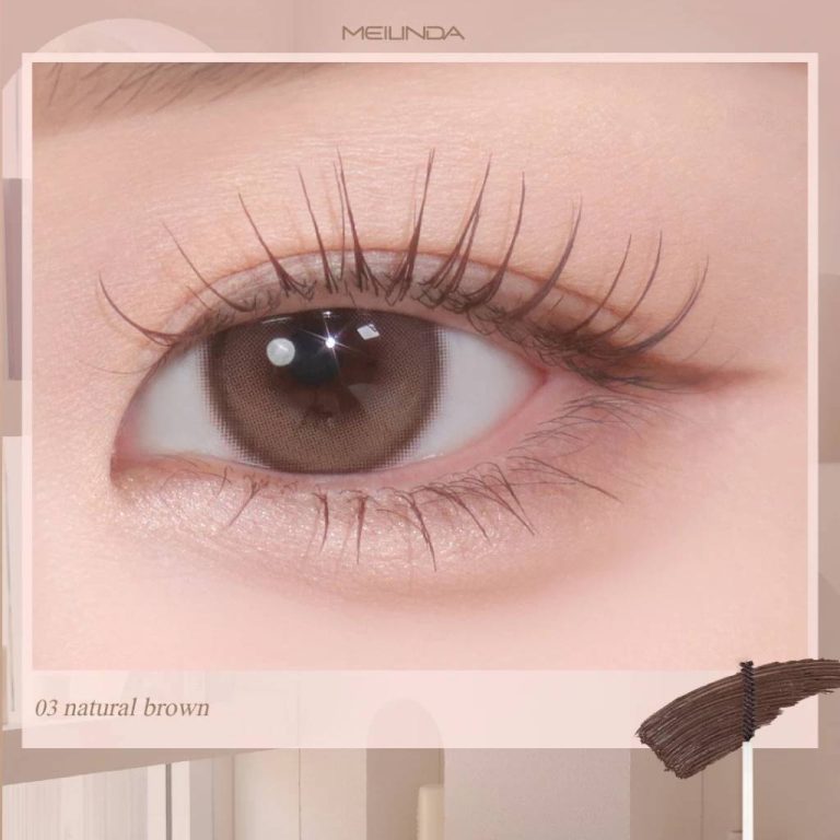 Meilinda slim curling mascara - No.3 Natural Brown