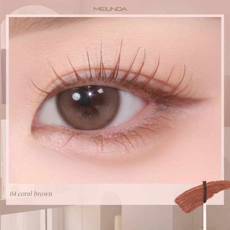 Meilinda slim curling mascara - No.4 Coral Brown