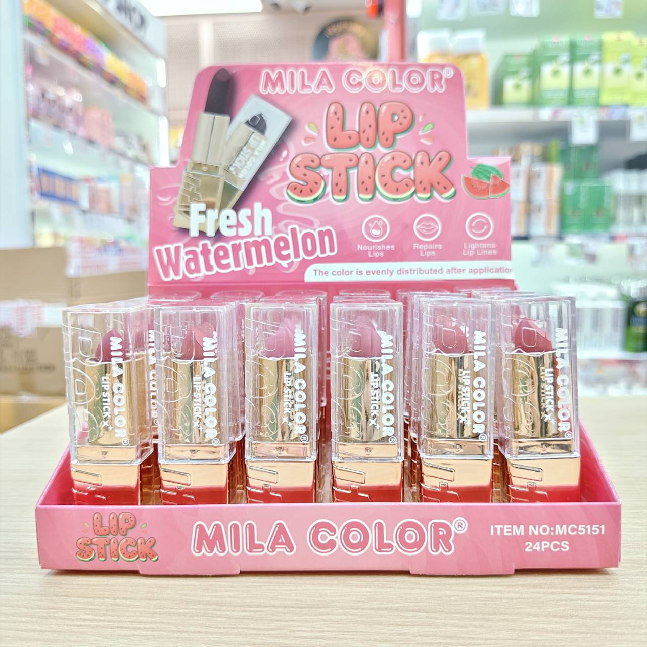 MC5151 Mila color maite fashion lipstick มิลา คัลเลอร์ลิปสติก 4g/x24pcs - Image 2