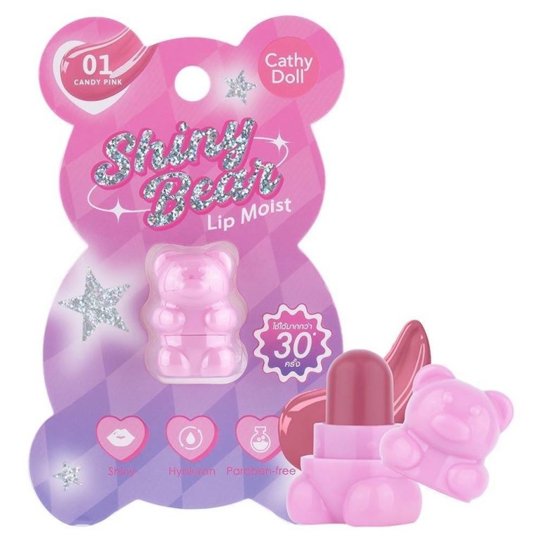 Cathy Doll Shiny Bear Lip Moist - CANDY PINK