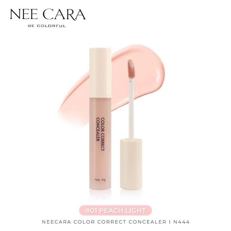 N444 Nee cara color correct concealer นีคาร่า คอเรด คอนซีลเลอร์ 4g - 01. Peach light