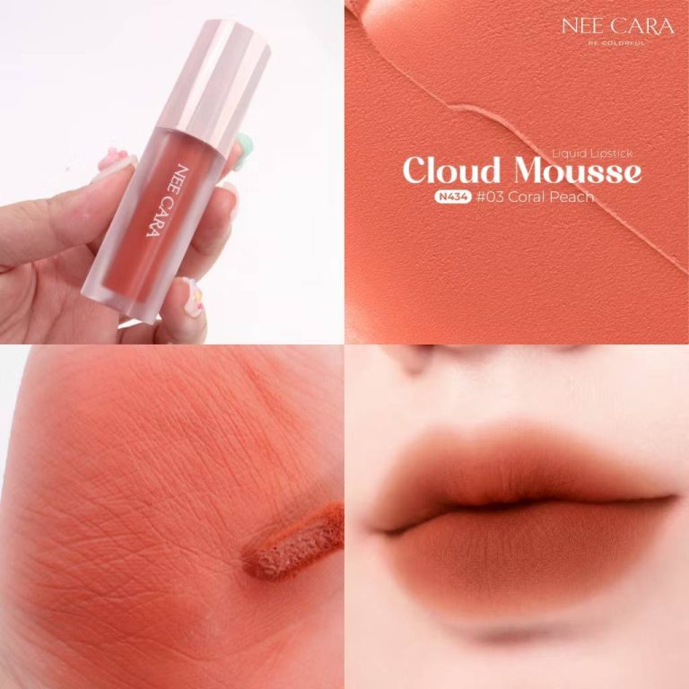 N434 Nee cara cloud mousse liquid lipstick นีคาร่า คลาวด์ มูสลิปสติก 3g - เบอร์ 03