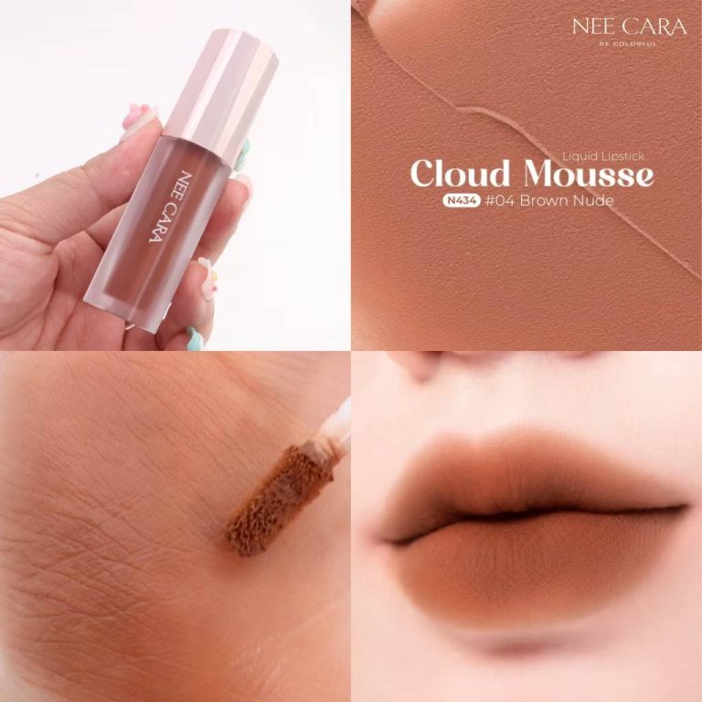 N434 Nee cara cloud mousse liquid lipstick นีคาร่า คลาวด์ มูสลิปสติก 3g - เบอร์ 04