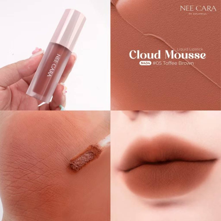 N434 Nee cara cloud mousse liquid lipstick นีคาร่า คลาวด์ มูสลิปสติก 3g - เบอร์ 05