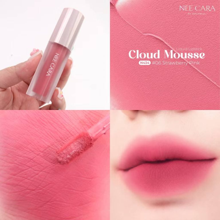 N434 Nee cara cloud mousse liquid lipstick นีคาร่า คลาวด์ มูสลิปสติก 3g - เบอร์ 06