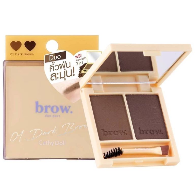 Cathy Doll Brow Duo Pact - DARK BROWN