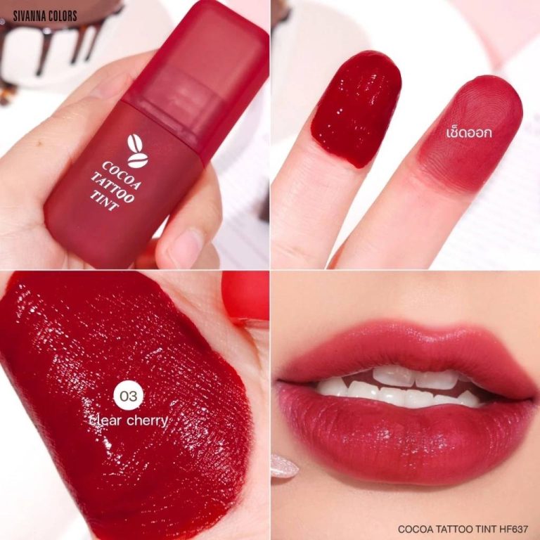 Sivanna colors cocoa tattoo tint - No.3 Clear cherry