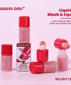 HH1139 Hasaya girl juicy color blush&lips liquid จูซซี่ คัลเลอร์ บลัช&ลิป ลิควิด 5gx24pcs
