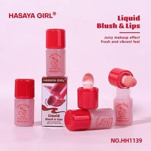 HH1139 Hasaya girl juicy color blush&lips liquid จูซซี่ คัลเลอร์ บลัช&ลิป ลิควิด 5gx24pcs