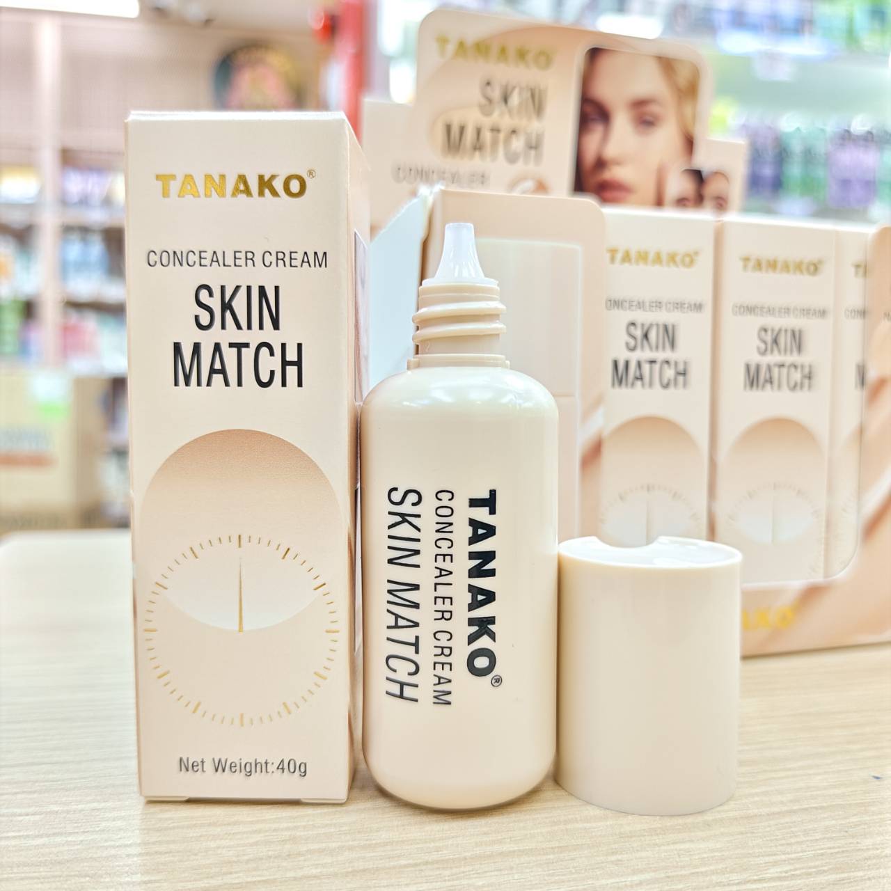 HT-106 Tanako concealer cream skin match ทานาโกะ สกิน แมทท์ คอนซีลเลอร์ ครีม 40g - Image 5