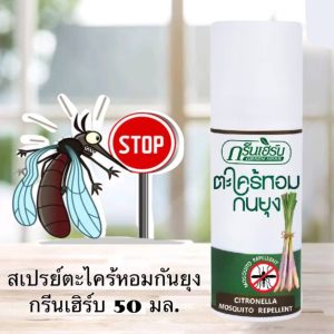 Green herb citronella mosquito repellent spray กรีนเฮิร์บ ตะไคร้หอมสเปร์ยกันยุง 50ml