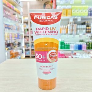 Puricas rapid uv whitening perfect repair body serum เพียวริก้าส์ แรพพิค ยูวี ไวท์เทนนิ่ง 180ml