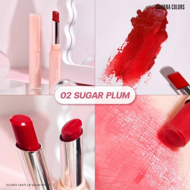 Sivanna colors glossy light lip balm - NO.2sugar plum