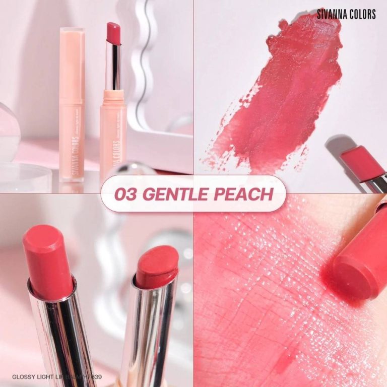 Sivanna colors glossy light lip balm - NO.3gentle peach
