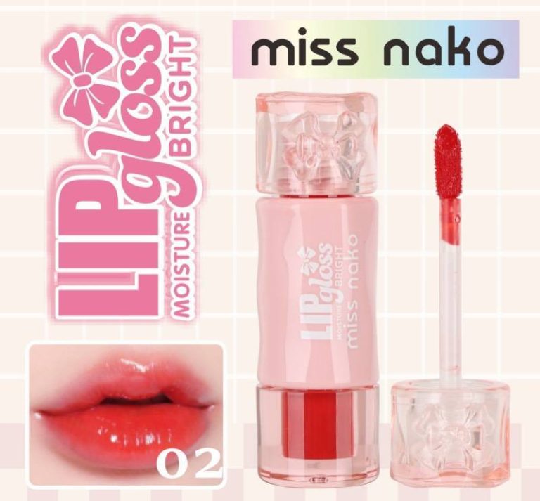 MO-1247 Miss nako lip gloss moisture bright มิส นาโกะ ลิป 2.5ml - No.02