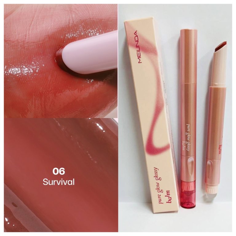 Meilinda pure glow glossy balm#sparkling cloud เมลินดา เพียว โกลว์ กรอสซี่ บาล์ม - NO.6 Survival