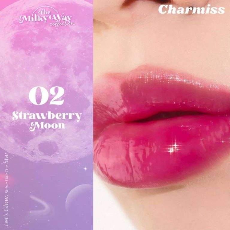 Charmiss the milky way marble liquid lip balm - NO.2Strawberry Moon