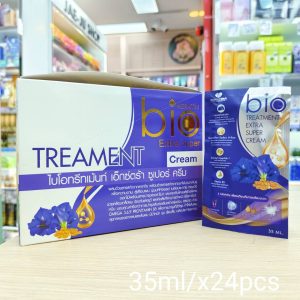 Bio keratin extra super treament cream กรีนไบโอ เอ็กซ์ตร้ากล่องม่วง 35mlx24pcs