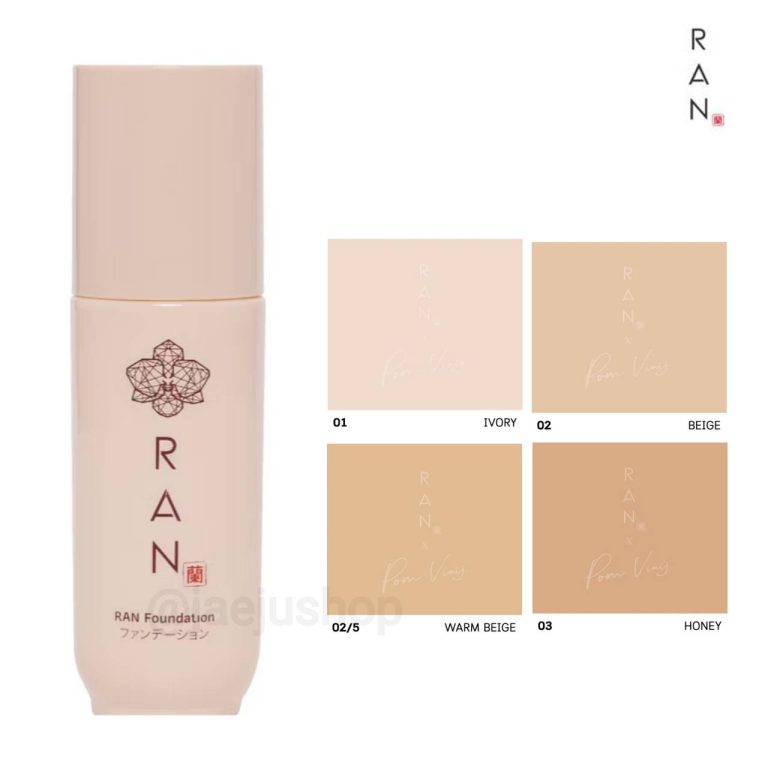 Ran ultra stay flawless foundation by pom vinij รัน อัลตร้า สเตย์ ฟาวน์เดชั่น 20ml - No. 01 ivory