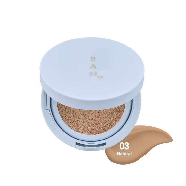 Ran perfect glow cushion spf 50+pa++++ by pom vinij 15g รัน เพอร์เฟค โกลว์ คุชชั่น - No. 03 natural