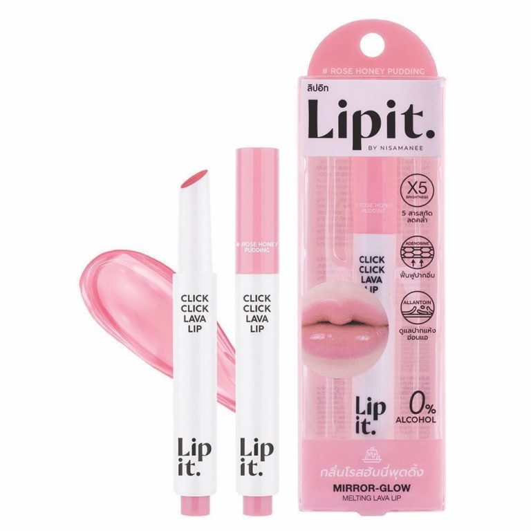 Lipit click click lava lip - NO.1rose honey pudding