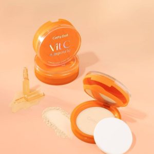 Cathy doll vit c ampoule powder pact spf50 pa+++