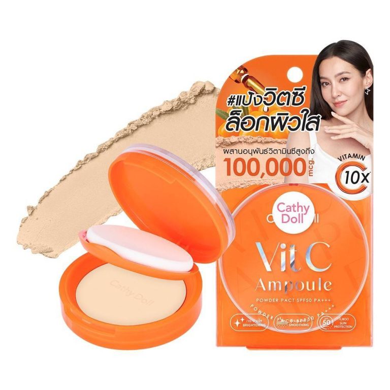 Cathy doll vit c ampoule powder pact spf50 pa+++ - NO.2light beige