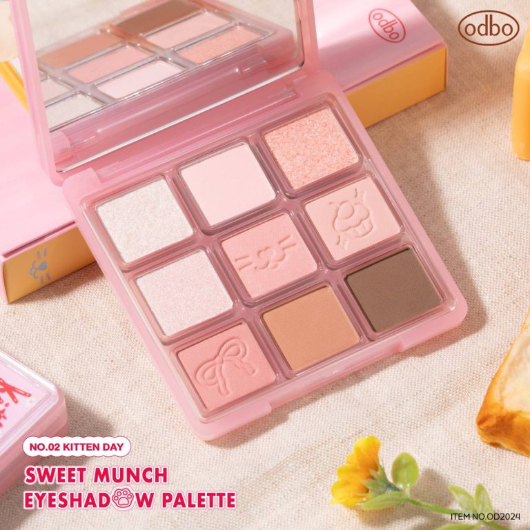 odbo sweet munch eyeshadow palette - NO.2คิทเท็น เดย์