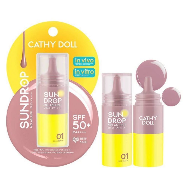 Cathy doll sundrop melablush spf50+pa++++ เคที่ดอลล์ ซันครอปเมลาบรัช 6g. - 01.Coco beach