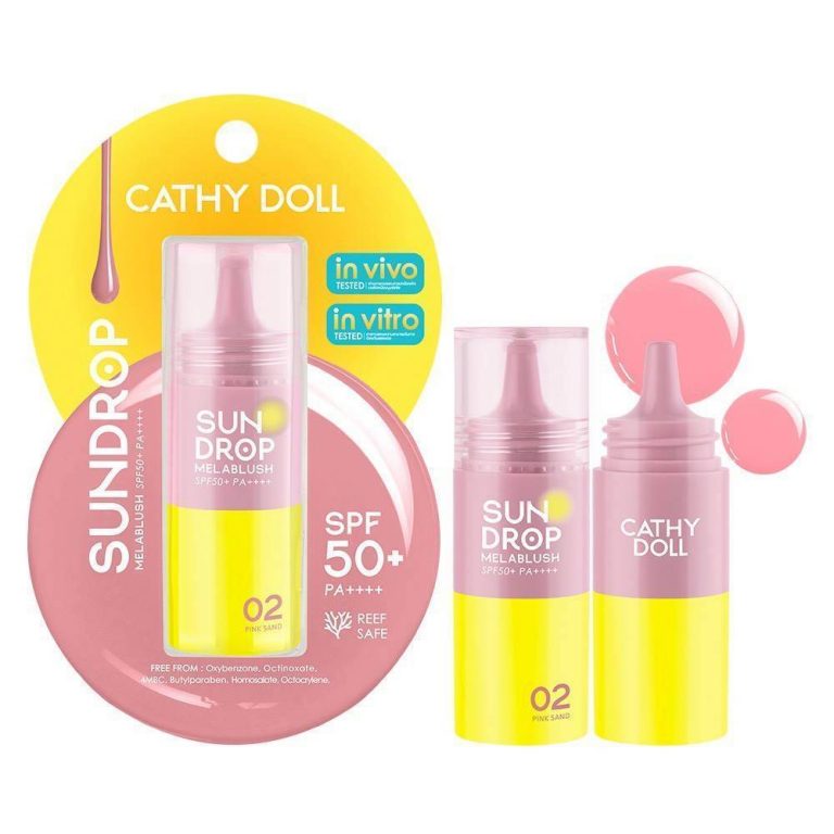 Cathy doll sundrop melablush spf50+pa++++ เคที่ดอลล์ ซันครอปเมลาบรัช 6g. - 02.Pink sand