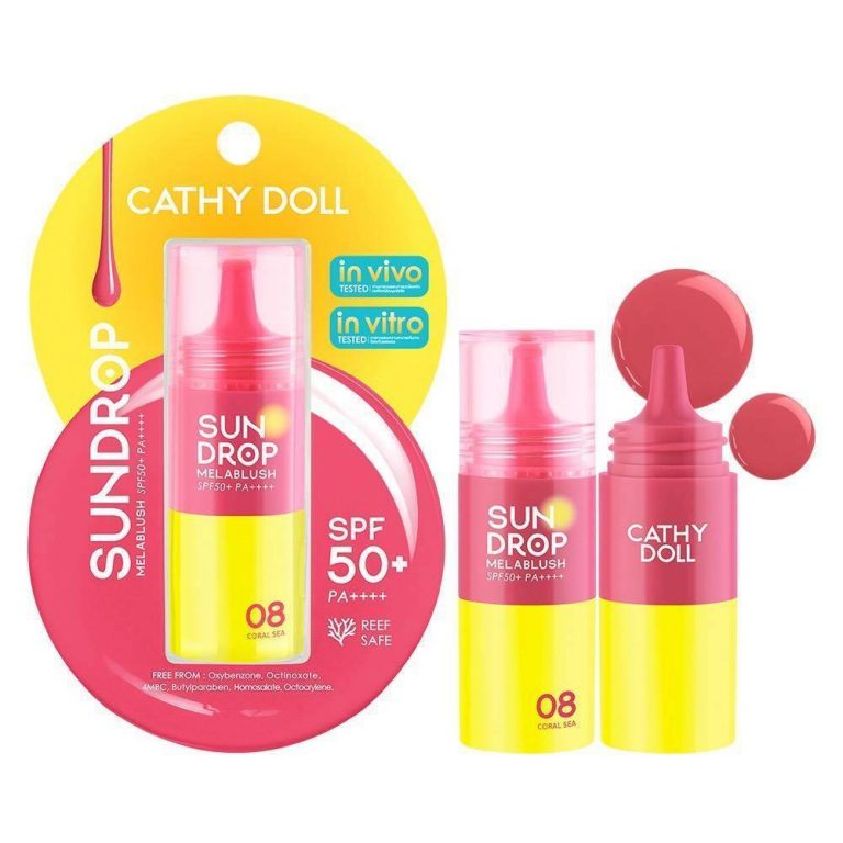 Cathy doll sundrop melablush spf50+pa++++ เคที่ดอลล์ ซันครอปเมลาบรัช 6g. - 08.Coral sea
