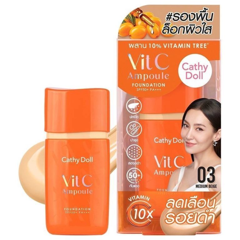 Cathy doll vit c ampoule founation - NO.3Medium Beige