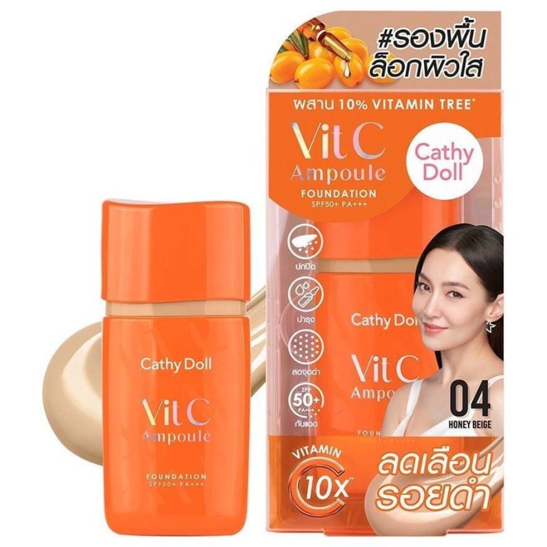 Cathy doll vit c ampoule founation - NO.4Honey Beige