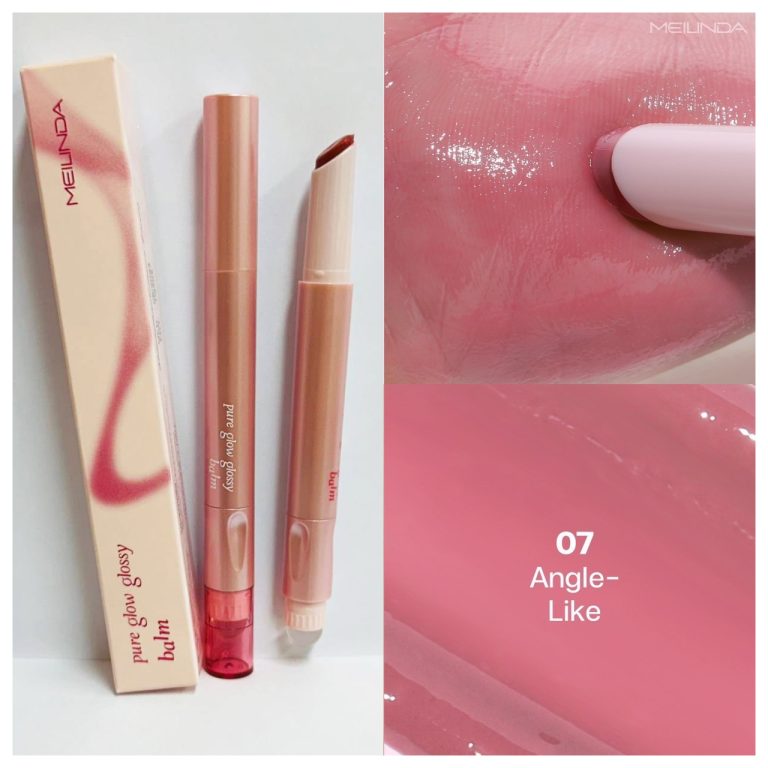 Meilinda pure glow glossy balm#sparkling cloud เมลินดา เพียว โกลว์ กรอสซี่ บาล์ม - NO.7 Angel-like
