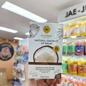 Pinnara since natural coconut lip balm พิณนารา เนเชอรัล โคโค่นัท ลิป บาล์ม 10gx6pcs