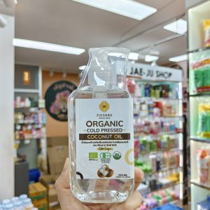 Pinnara since 2012 Organic cold pressed coconut oil พิณนารา น้ำมันมะพร้าวสกัดเย็น 250ml.