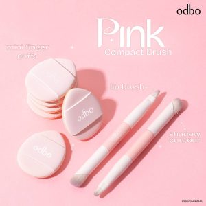odbo pink compacb brush#shadow contour&lip brush