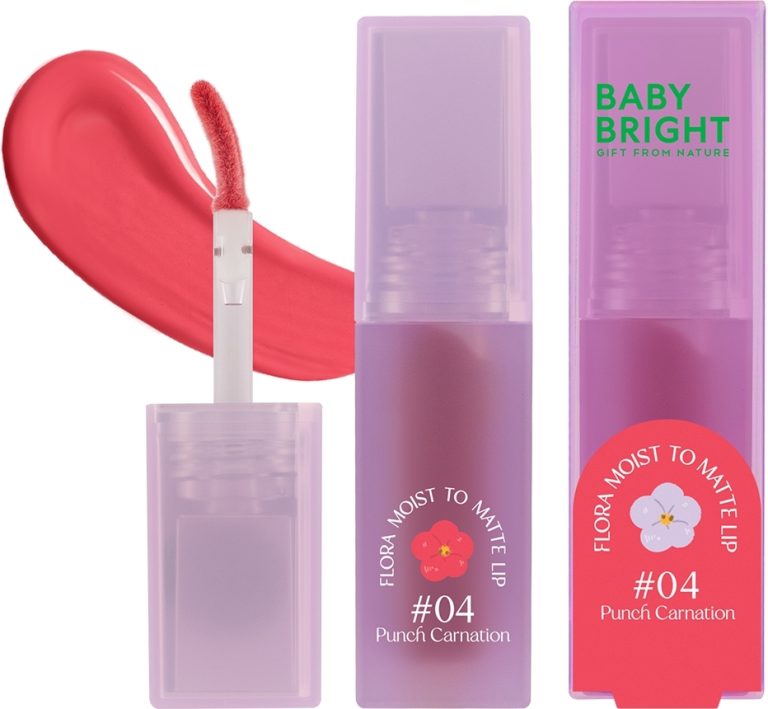 Baby Bright Gift From Nature Flora Moist To Matte Lip - NO.11Orange Zinnia