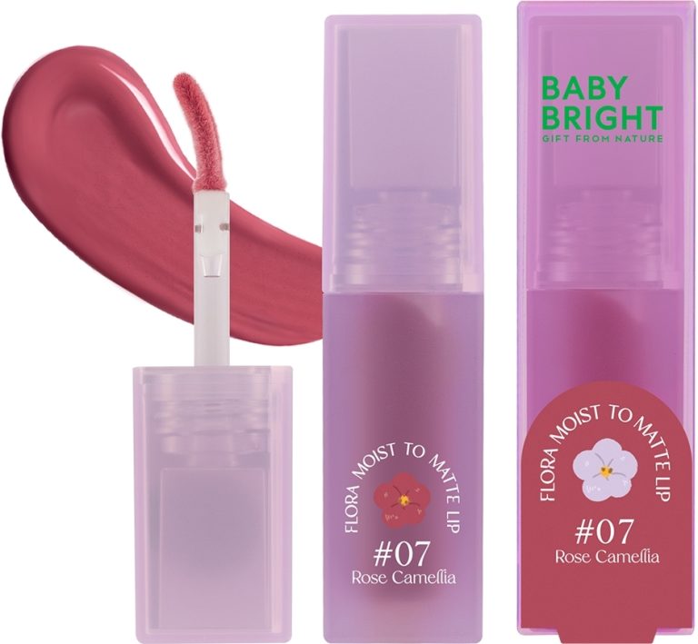 Baby Bright Gift From Nature Flora Moist To Matte Lip - NO.8Coral Gerbera