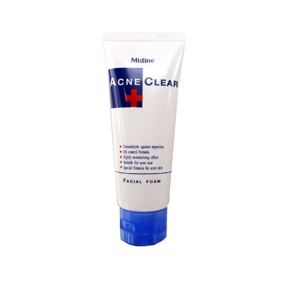 Mistine acne clear facial foam มิสทีน แอคเน่ เคลียร์ เฟเชี่ยล โฟมล้างหน้าหลอดสีขาว 85gx6pcs - Image 3