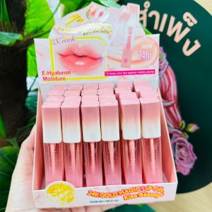 Kiss Beauty Peach 24K Gold Magic Lip Oil x 24 Pcs./Box