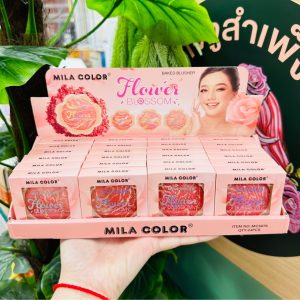 MILA COLOR FLOWER BLOSSOM BAKED BLUSHER x 24 Pcs./Box