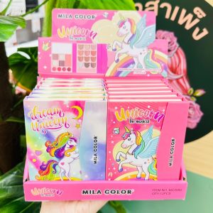 MILA COLOR UNICORN MAKEUP PALETTE X 12 PCS./BOX