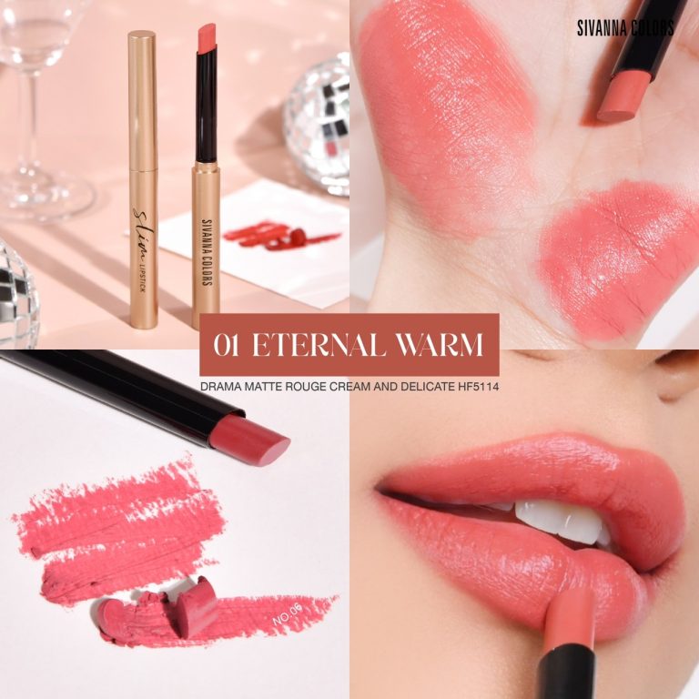 SIVANNA COLORS DRAMA MATTE ROUGE CREAM AND DELICATE - 01